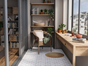 Керамогранит Cersanit Motley мелкий узор светло-серый арт. 17924 (29,8x29,8)